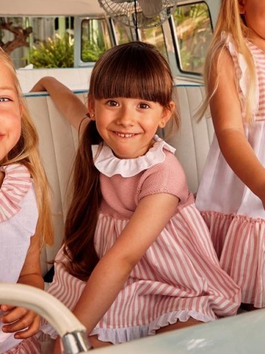 Vestido bebé niña combinado JULIANA Limonada [1]