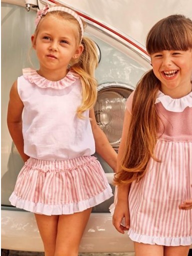 Conjunto niña rayas JULIANA Limonada