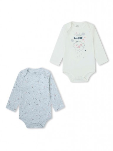  Pack 2 Bodys manga larga bebé niña YATSI Little Cloud 26200160.jpg [0]