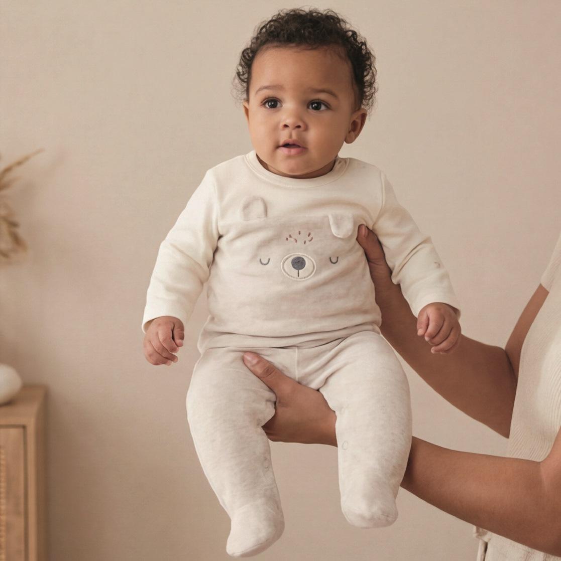 Pijama Pelele bebé niño terciopelo YATSI Bear 26200304 jpg