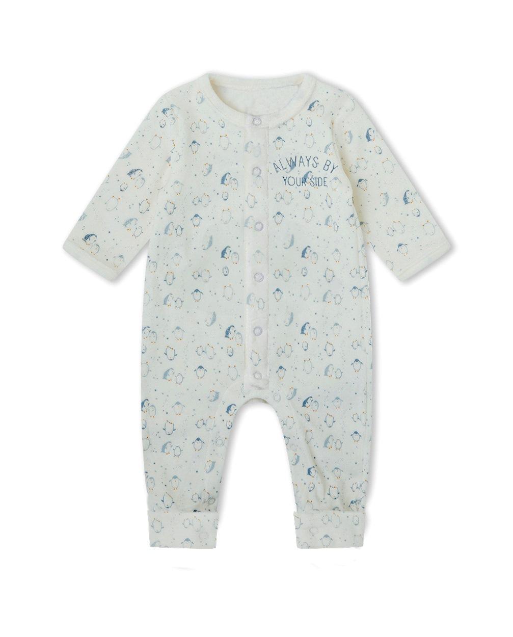 Pijama Pelele bebé niño terciopelo sin pies YATSI Always by Your Side 26200310.jpg