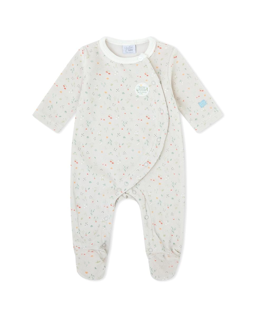 Pijama Pelele bebé niña terciopelo YATSI Bonjour 262003130.jpg