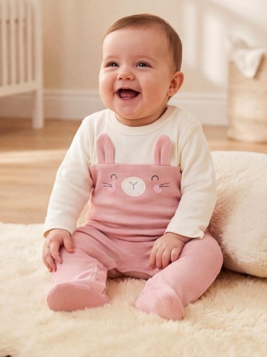 Pijama Pelele bebé niña terciopelo YATSI Rabbit 26200315.jpg [0]