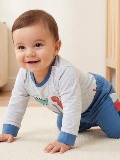 Pijama bebé niño algodón interlock YATSI Dinosaurus 26200523.jpg [0]