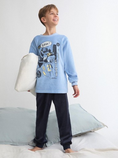 Pijama chico terciopelo TOBOGAN Good 26208107.jpg
