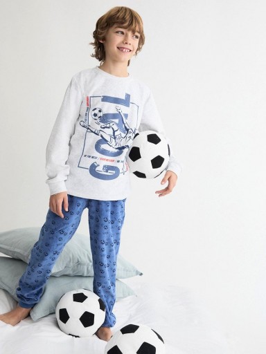 Pijama chico terciopelo TOBOGAN Goal 26208108.jpg