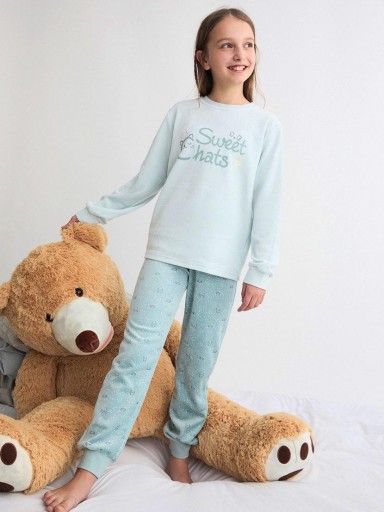 Pijama Chica terciopelo TOBOGAN Sweetchats 26208303-26208313.jpg