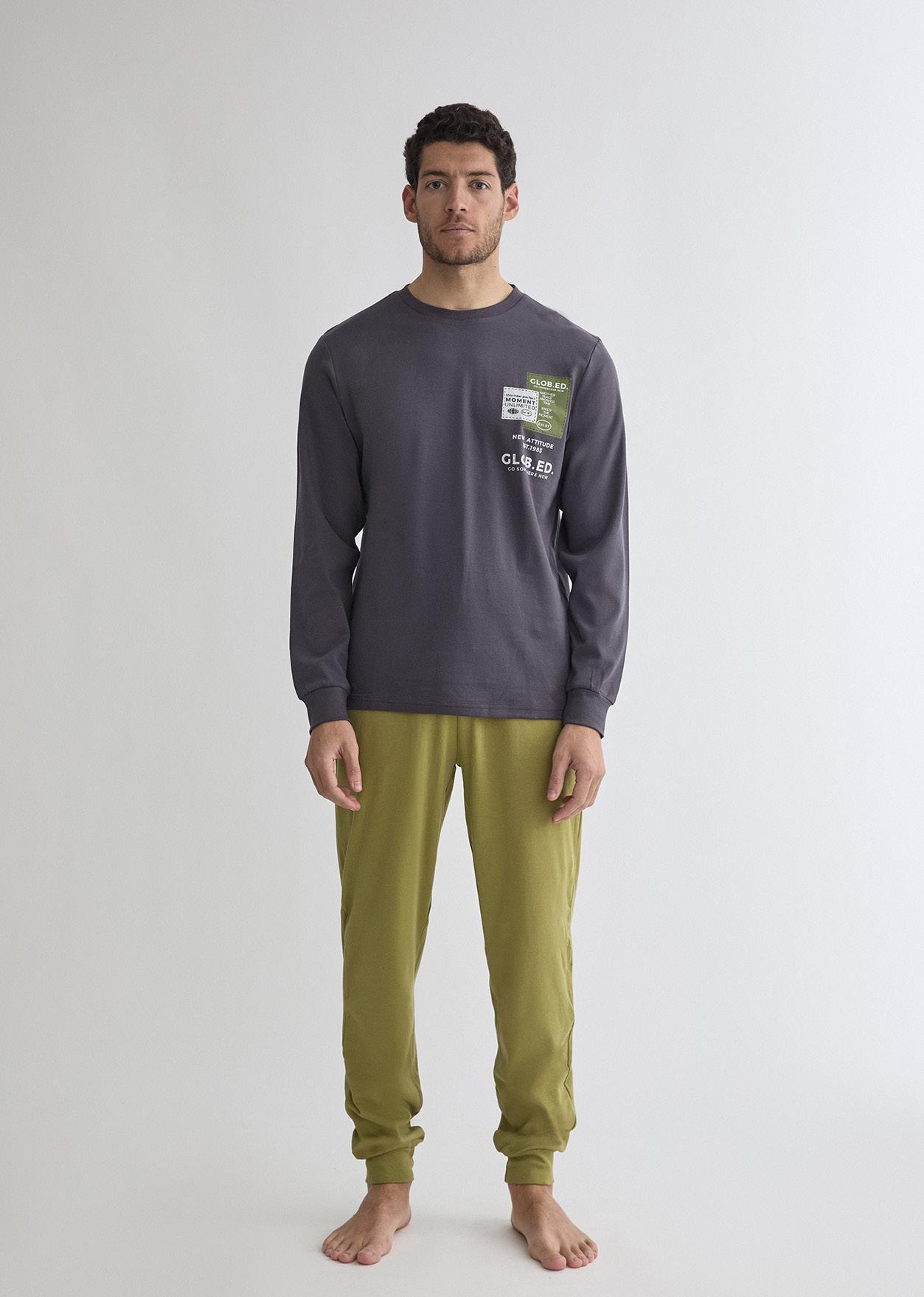 Pijama hombre algodón interlock DIASSI Globed