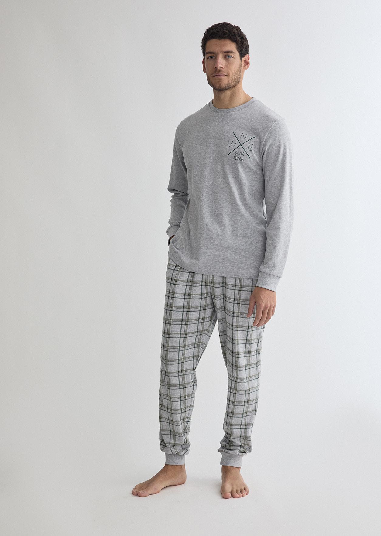 Pijama hombre algodón interlock DIASSI Brujula