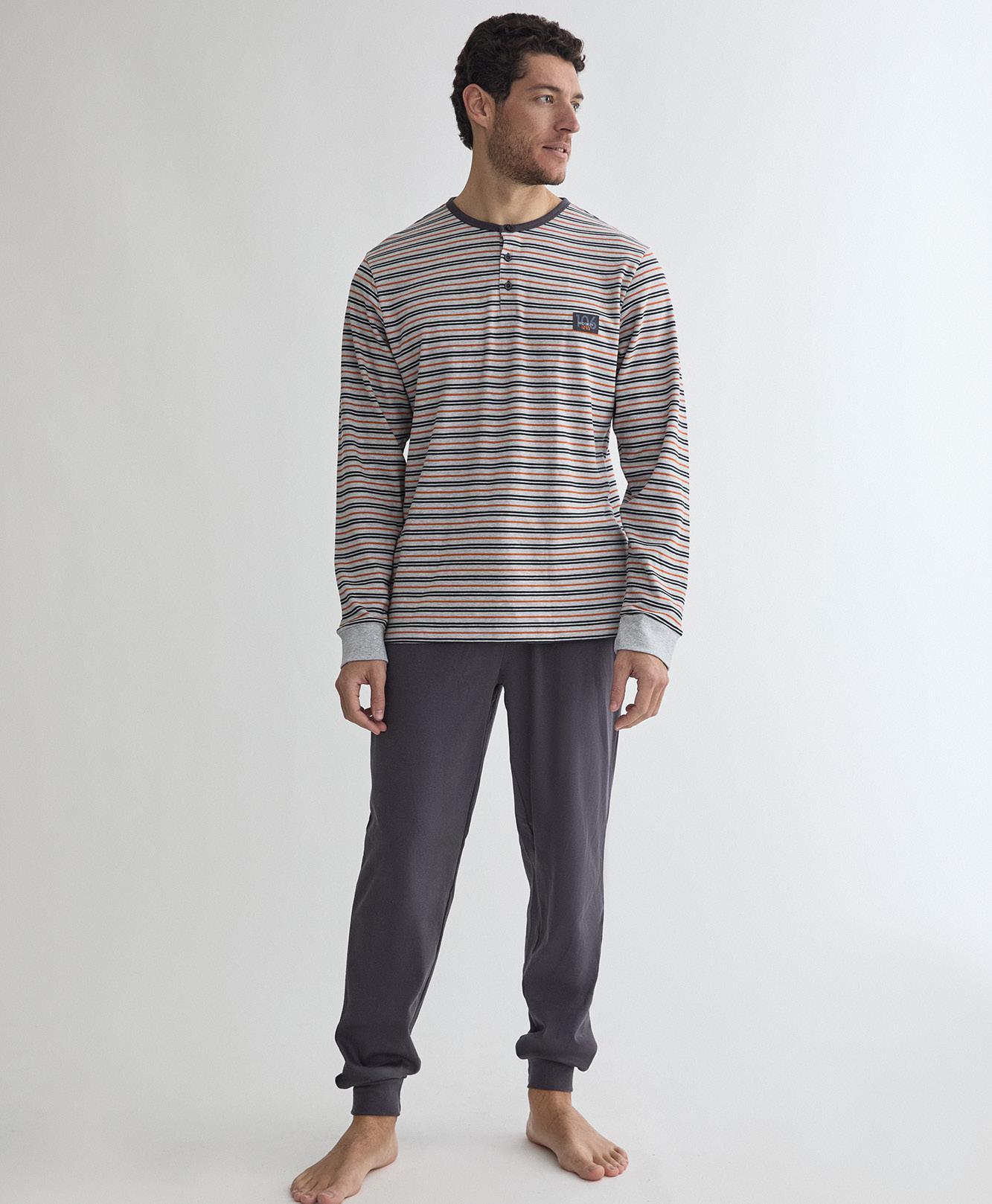 Pijama hombre algodón interlock DIASSI Navy