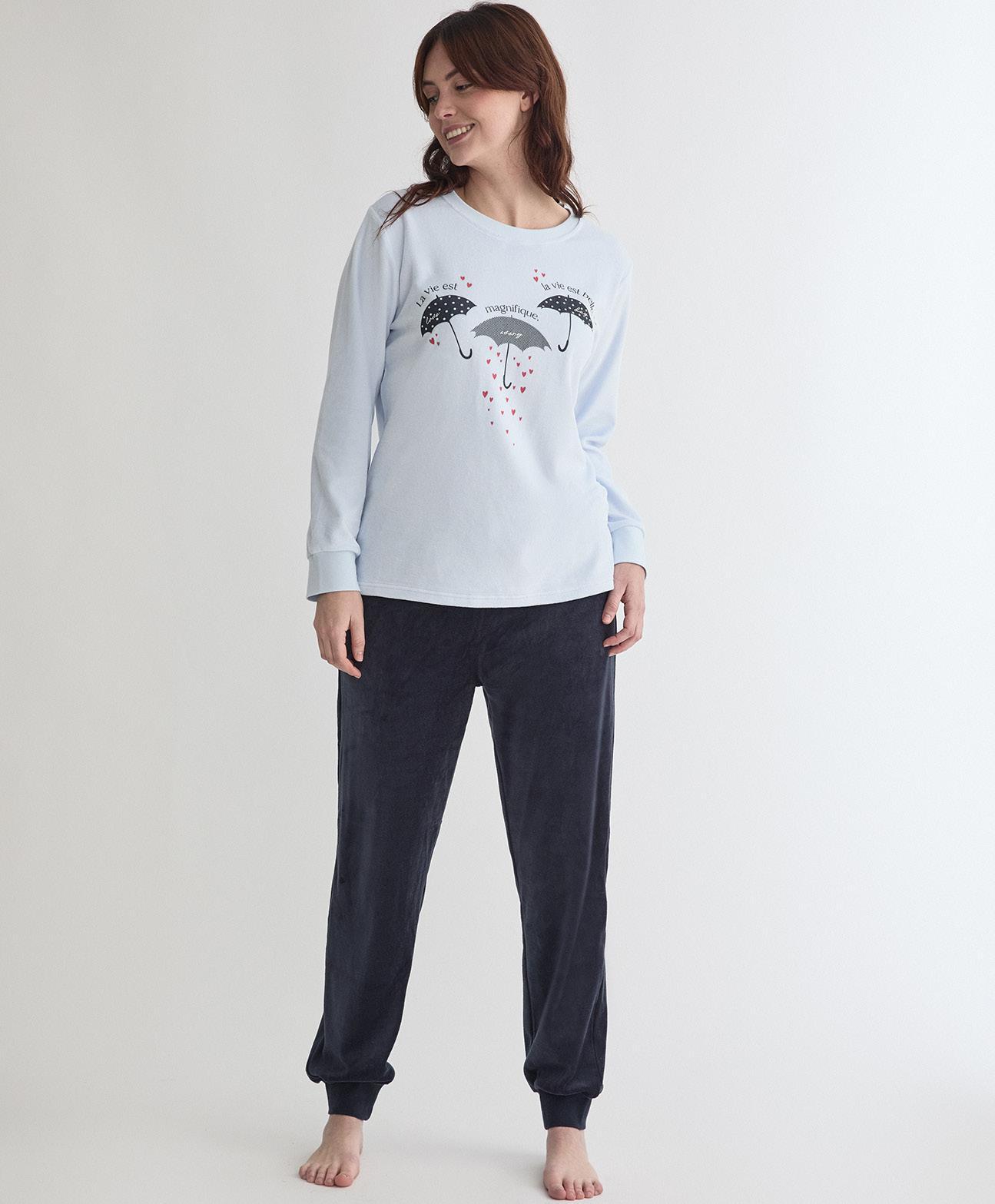 Pijama mujer terciopelo DIASSI Umbrella
