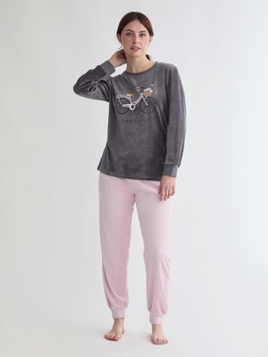 Pijama mujer terciopelo DIASSI Bike 26208957.jpg [0]
