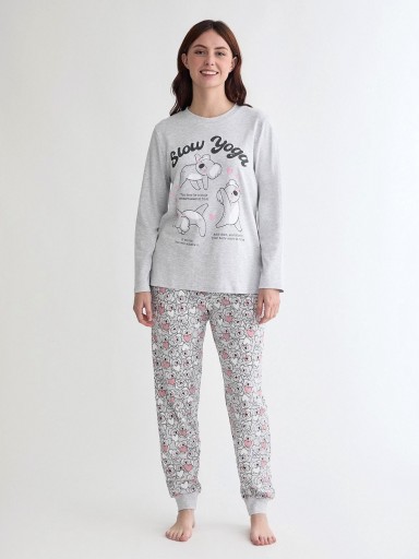 Pijama mujer algodón interlock DIASSI Slowyoga [0]