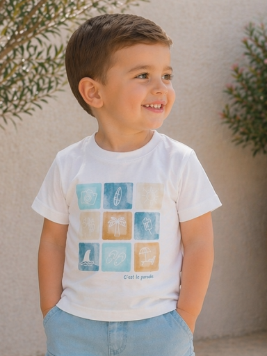 Camiseta bebé niño manga corta CANADA HOUSE Loan 26352040.jpg