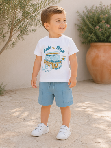 Conjunto Bermuda Punto bebé niño CANADA HOUSE Cocoblub 26352520.jpg