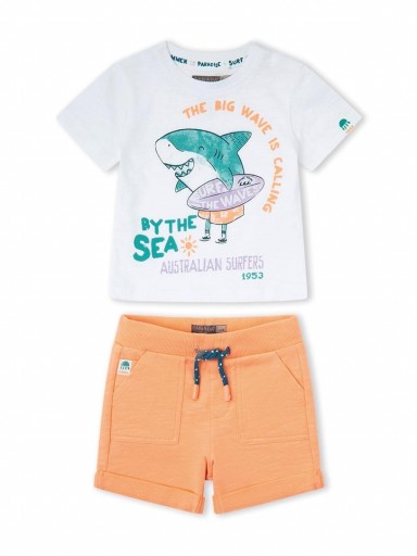 Conjunto Bermuda Punto bebé niño CANADA HOUSE Cocoblub [2]