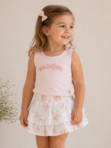 Conjunto Falda niña CANADA HOUSE Blooms [1]