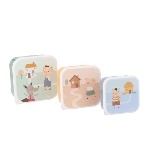 3 Cajas Almuerzo The Three Little Pigs TUTETE 