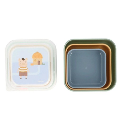 3 Cajas Almuerzo The Three Little Pigs TUTETE  [1]