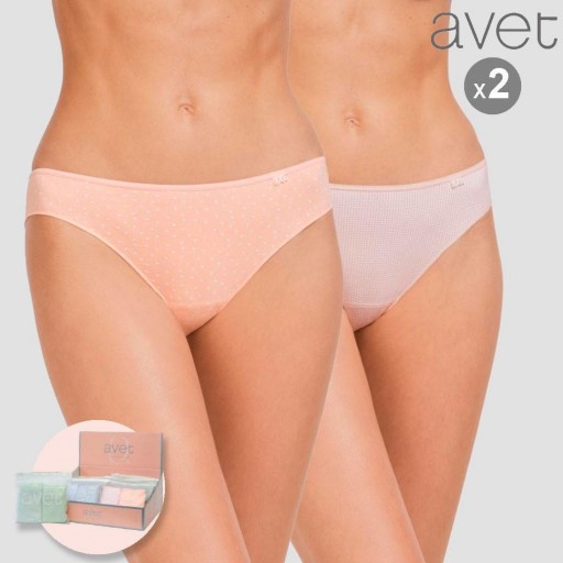 Pack 2 Braga Bikini Fantasía Algodón AVET 308 [2]