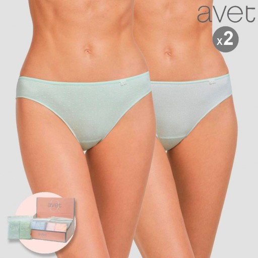 Pack 2 Braga Bikini Fantasía Algodón AVET 308 [1]