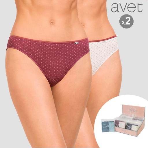 Pack 2 Bragas Bikini fantasía algodón AVET 309 [2]