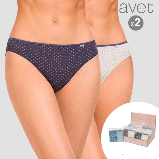 Pack 2 Bragas Bikini fantasía algodón AVET 309 [3]