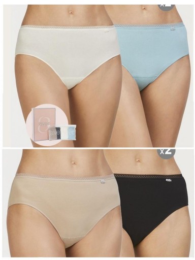 Pack 2 Bragas Midi Algodón AVET 32089 [0]
