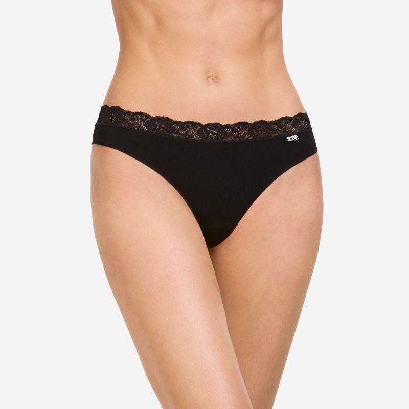 Tanga Algodón Encaje AVET 34079