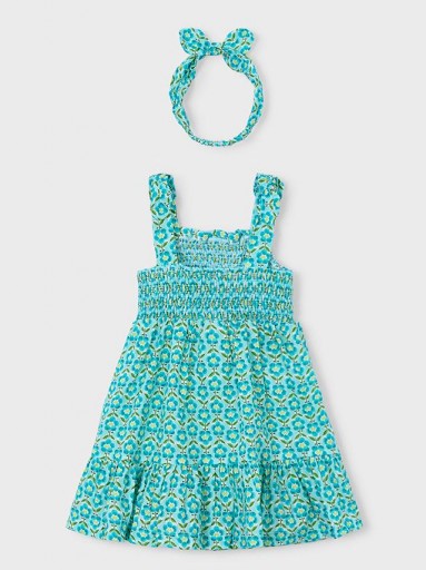 Vestido estampado con diadema niña Mayoral [3]