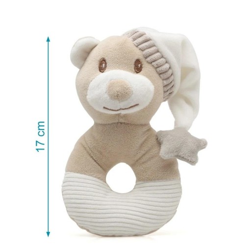 Sonajero Peluche Osito con gorro KIOKIDS [2]