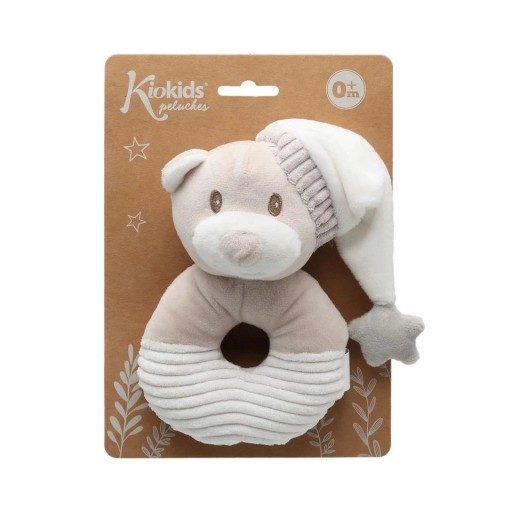 Sonajero Peluche Osito con gorro KIOKIDS 4003 .jpg [3]