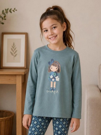 Camiseta niña manga larga Mayoral 4005 SALVIA.JPG