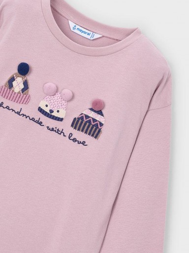 Camiseta bordado niña manga larga Mayoral  [2]