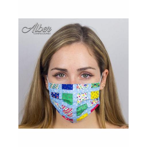 Mascarilla Homologada Reutilizable Patchwork [1]