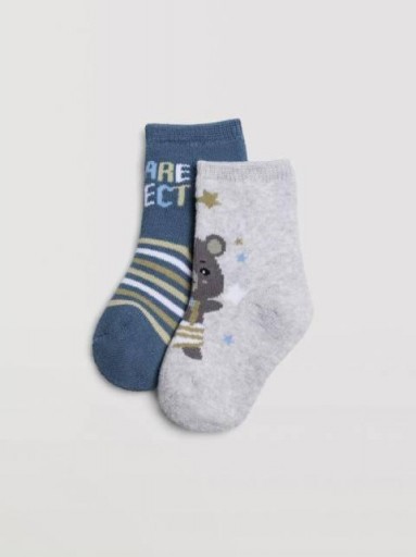 Pack 2 pares Calcetines térmicos Antideslizantes YSABEL MORA [1]