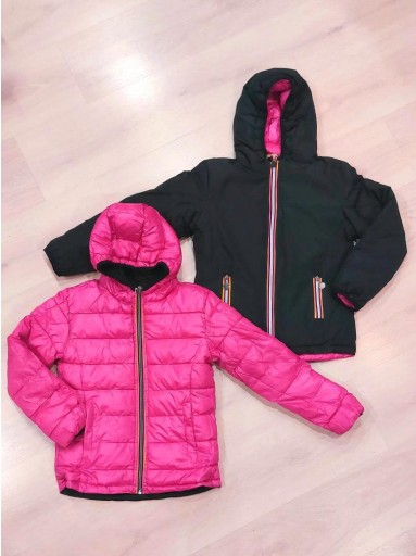 Chaqueta Acolchado Ligero Reversible Niña 5298 FUCSIA.jpg