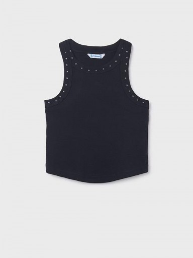 Camiseta tirantes canalé chica MAYORAL 6013 NEGRO.JPG [0]