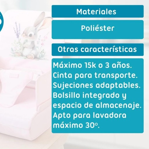 Trona de Viaje plegable Conejo KIOKIDS [4]