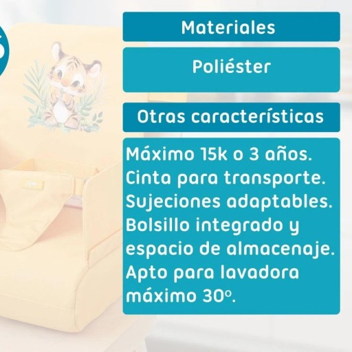 Trona de Viaje plegable Tigre KIOKIDS [4]