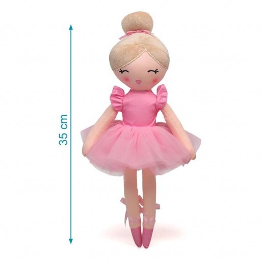 Muñeca de Trapo Bailarina 35cm con caja KIOKIDS [1]