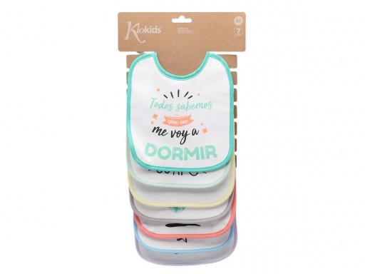 Pack 7 Baberos Impermeables Frases divertidas [1]