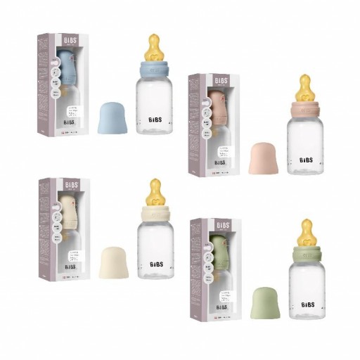 Biberón Plástico BIBS Tetina Látex 150ml  