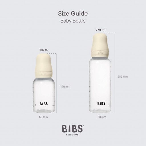 Biberón Plástico BIBS Tetina Látex 150ml   [6]
