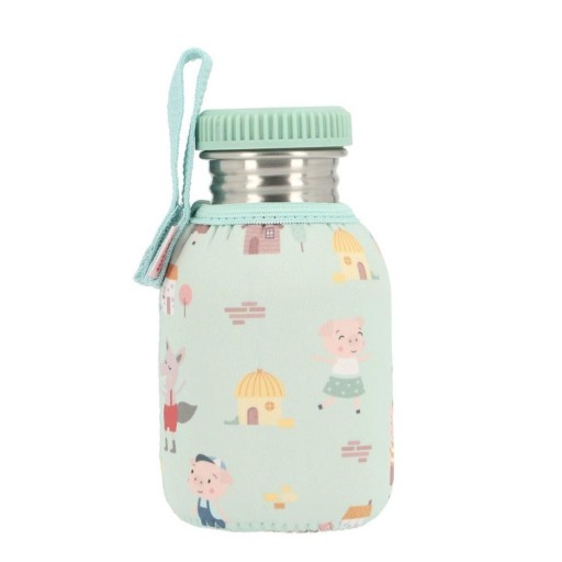 Botella Acero con Funda The Three Little Pigs TUTETE (varios tamaños)