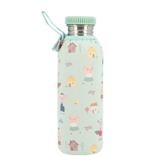 Botella Acero con Funda The Three Little Pigs TUTETE (varios tamaños) [2]