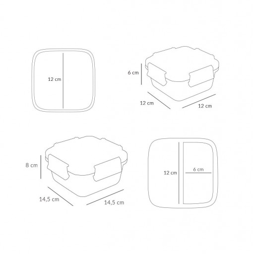 Caja Almuerzo Grande Geometric Nature TUTETE [3]