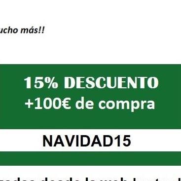 15% de descuento en compras de +100€ 