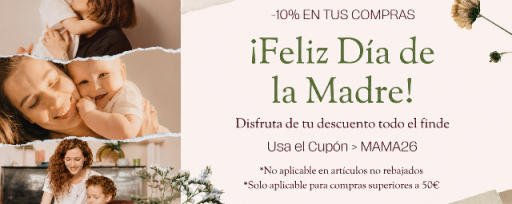 10% de descuento en compras de +50€ 