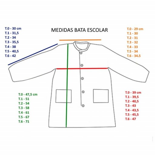 Bata colegio Cuello y Botones OSITOS LÁPIZ [3]